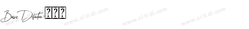 Basic Definition字体转换